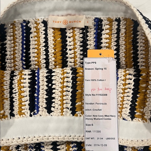 Tory Burch Yellow and Blue Patterned Midi Skirt - Picture 5 of 14